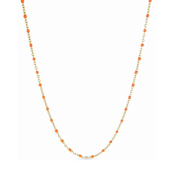 Collier - Luxenter - Ilade - Guld i 18 karat - Orange lak - 42 cm + 3 cm forlængelse Orange