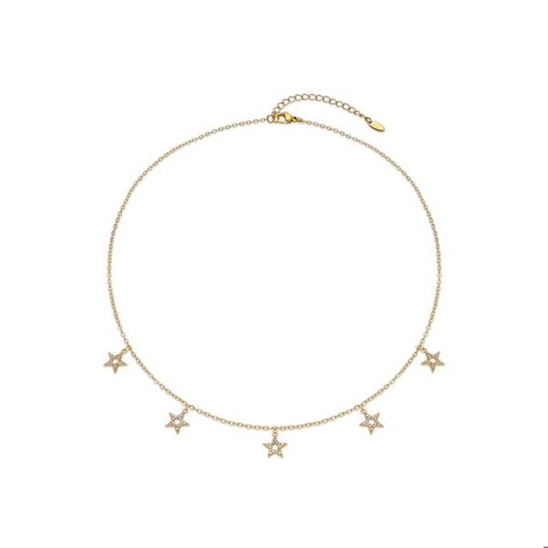 Halsband - Luxenter - Zeam - Or 18k - Zirkon briljant - 42 cm + 5 cm förlängning
