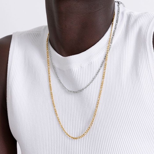 Halsband - Luxenter - Desay - Rodinerad - 60 cm - Silverfärgad Silver