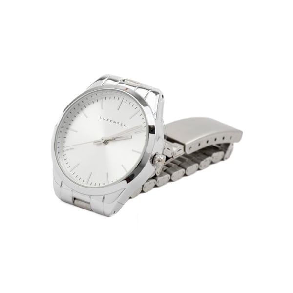 Kello - Luxenter - Verni - Hopeinen - 32 mm - 3 atm vedenkestävä