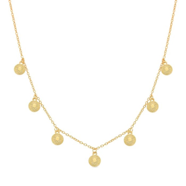 Halsband - Balark - 18 karat guld - 42 cm + 3 cm förlängning - Zirkoniumoxid