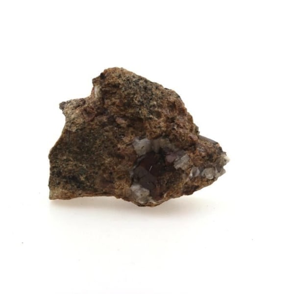 Sten-Grossular katalansk granat-Andradite. 261,9 cent. Pyrenéerna-Orientales, Frankrike