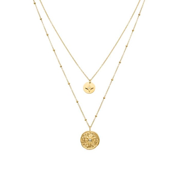 Collier - Luxenter - Issy - Guld 18 karat - Zirkonia - Justerbar kæde
