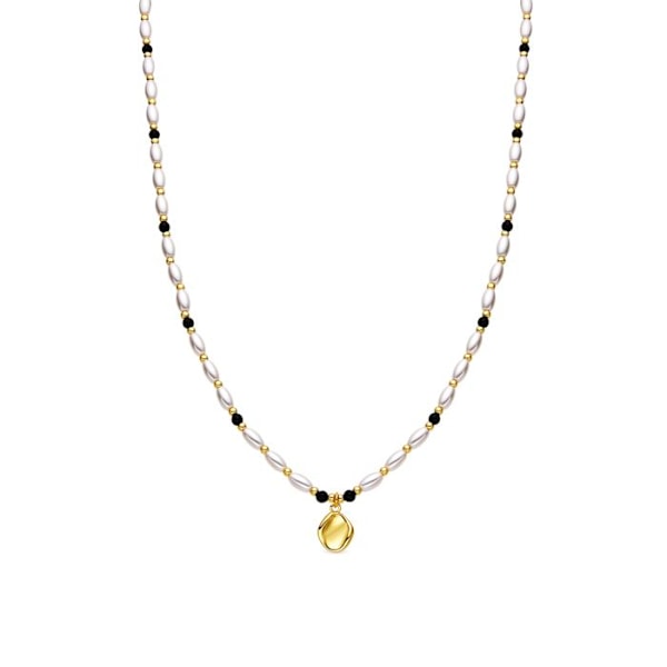 Collier - Luxenter - Zizi - Vit vit pärla - 18k guld - 42 cm + 3 cm förlängning
