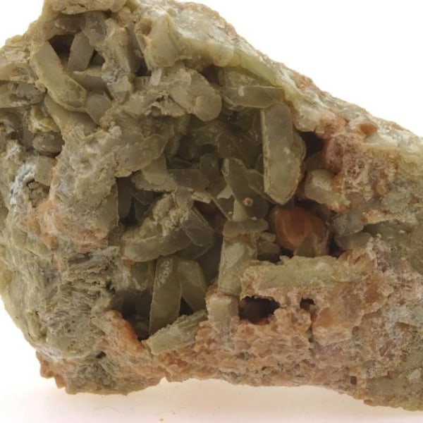 Pierre-Diopside og Grossular Granat. 375,7 øre. Canary, Korsika, Frankrig