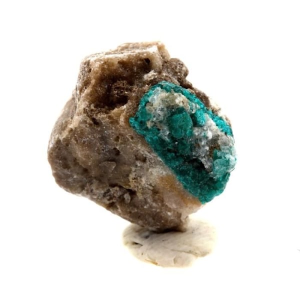 Sten og mineraler. Dioptase. 11,92 øre. Altyn-Tyube, Karaganda, Kasakhstan.