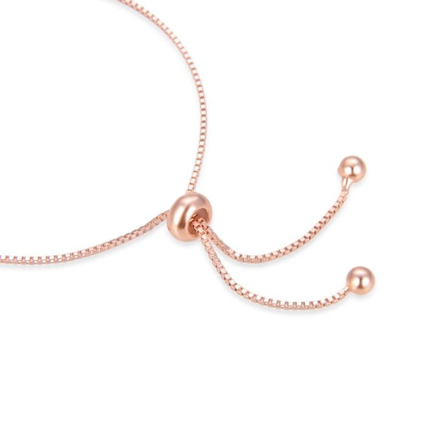 Armband - Jusit - Silver 925 - Multicolor zirkon - 18K rosaguld finish - 3,6g Flerfärgad