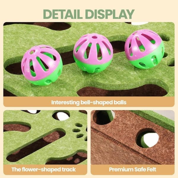 Interactive Cat Toy - Hunting Game for Indoor Cats | Stimulates Hunting Instincts
