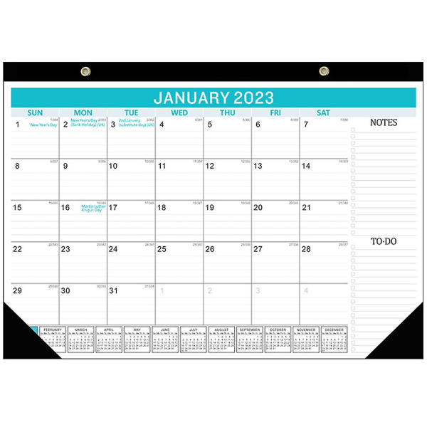 2023-2024 Väggkalender 18 månadsvis från jan 2023-jun 2024 Kalender för vägg eller skrivbord