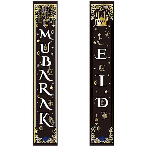 Eid Mubarak Dørbanner Ramadan Dekorasjon