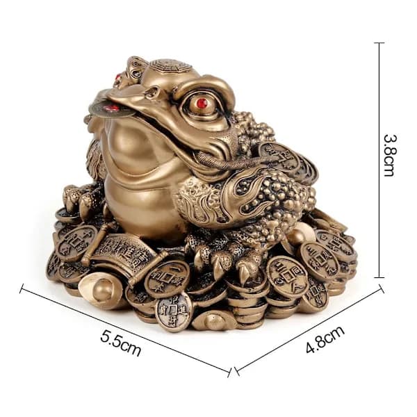 Groda Dekor Penge Frø BRONZE Bronze