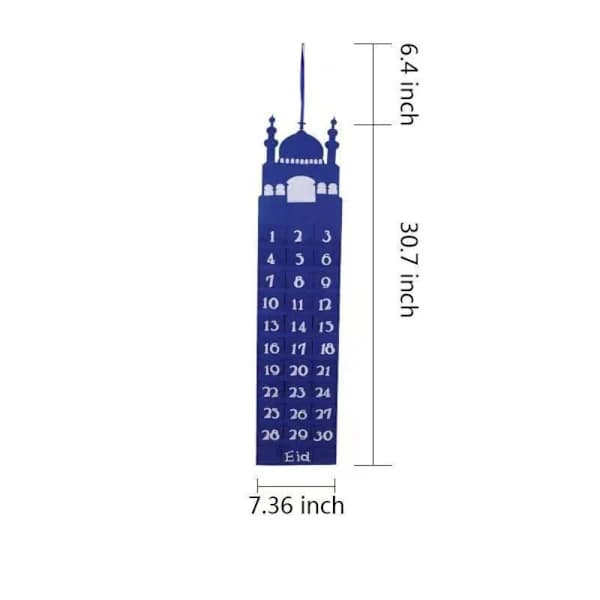 Eid Mubarak Kalender Ramadan Väggkalender Nedräkning 1 1