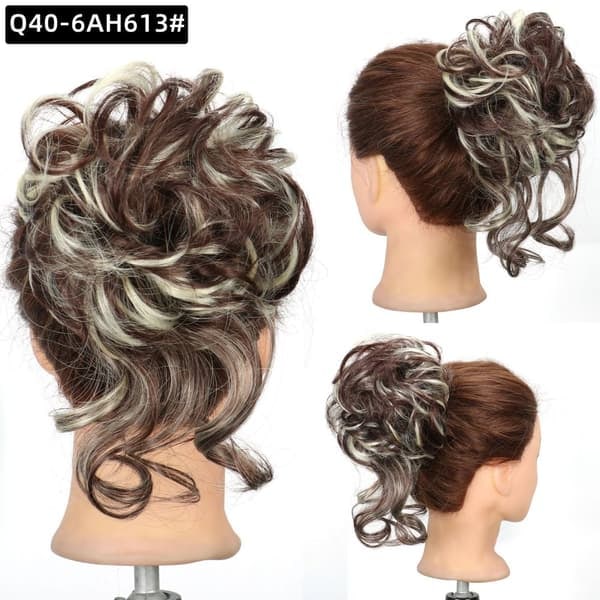 [NT] Långt hår Toffs Förlängning Scrunchie