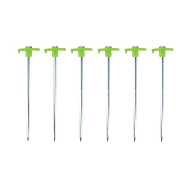 Teltplugger i metall, 20 cm, 6-pakning