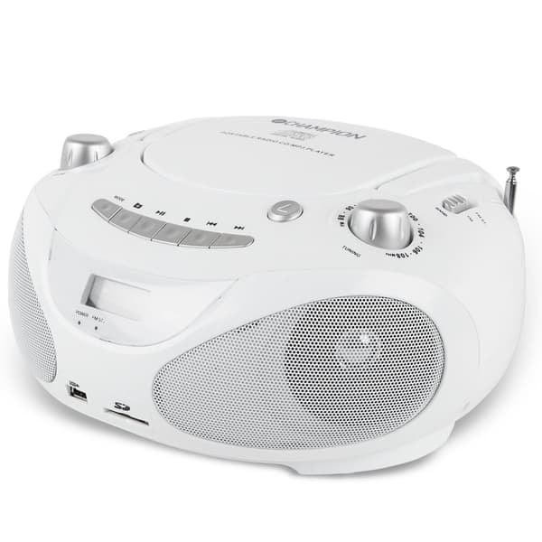 Boombox CD/Radio/MP3/USB Hvid_NN