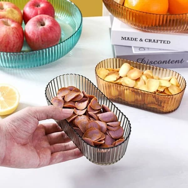 Fruktfat Snacks Tallrik TRANSPARENT Transparent