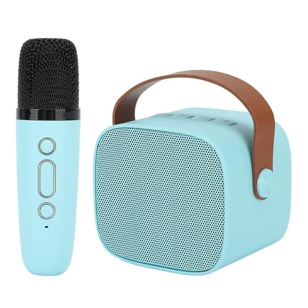 Bärbar Bluetooth Karaoke-högtalare med 1 trådlös mikrofon