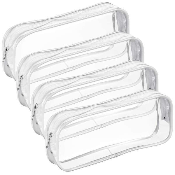 Transparent PVC-penal, stor kapasitet, hvit