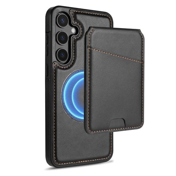 {NT}Kortholder og stativ med magnet til Samsung Galaxy S24 FE - Svart