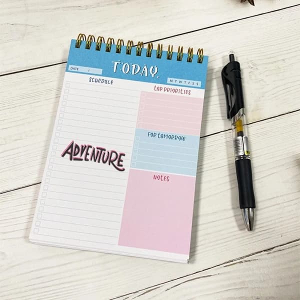 Ukentlig Pad Planner Memo Notat Daglig Oppgaveplanlegger