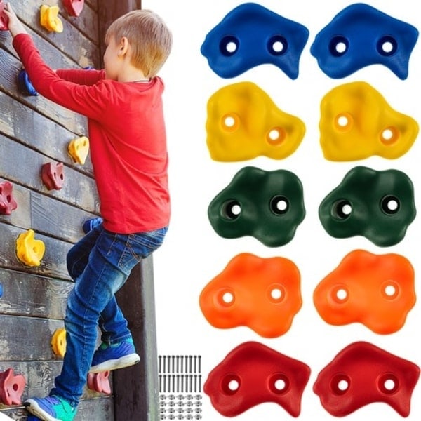 /Hc/Klättergrepp för Barn / Klätterstenar - 10 st