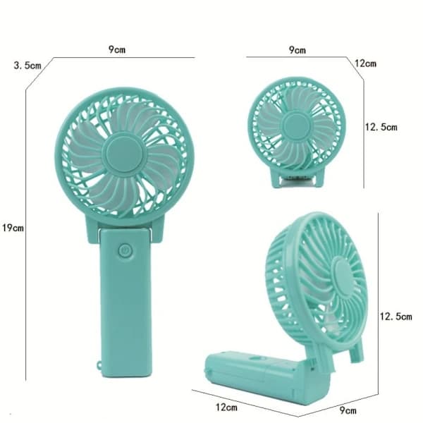 Håndholdt Mini Ventilator Personlig Ventilator BLÅ