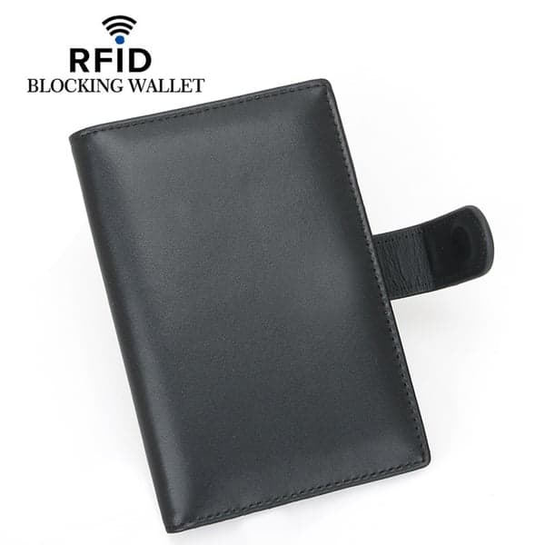 Ægte Læder RFID Pas Etui - Sikker Rejsepung
