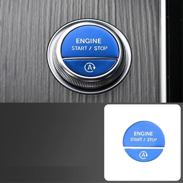 Bilinteriør One-Button Start Forlygter Håndbremse Dørknap Mærkat Sæt til - C E GLC W206 W214 X254
