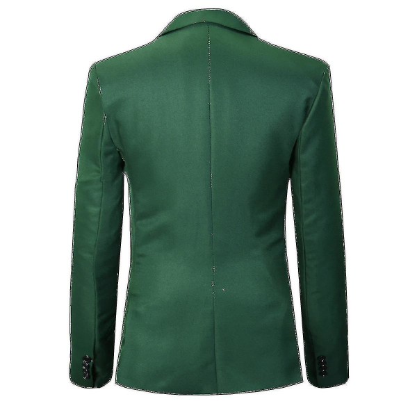 Kostymjacka för män Fit Business Casual Blazer V hög kvalitet 3XL Green
