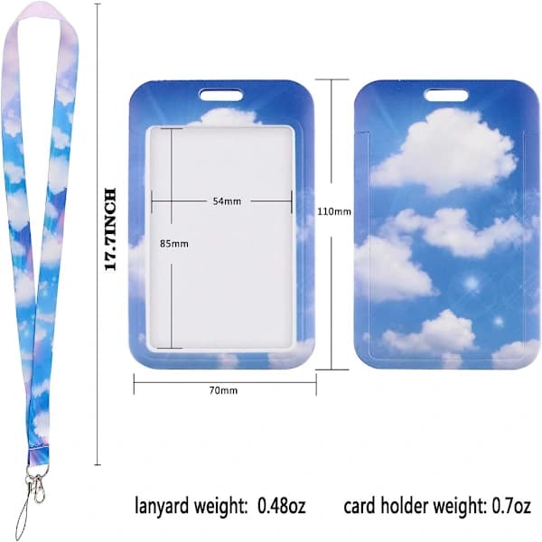ID-kort holder nøglering
