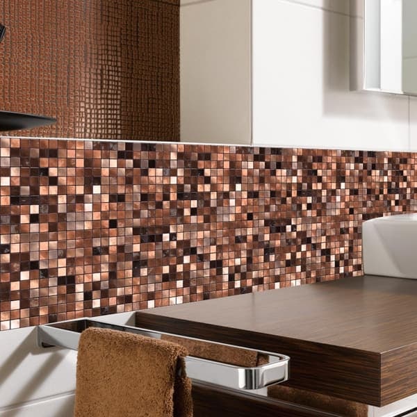[NT] Vanntette gulv veggfliser klistremerker mosaikk 24-stykker 10x10 cm
