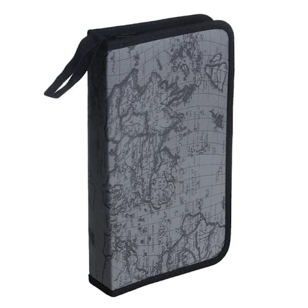 CD-mappe til 80 CD'er/DVD'er/Blu-ray Robust konstruktionsetui Opbevaringsholder Organizer Grøn