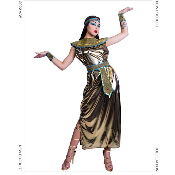 [NT] Egyptisk Cosplay-dräkt för kvinnor Halloween Rollspelsdräkt Rekvisita Scenföreställning Kläder CC841