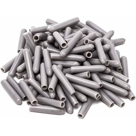 120 Stycken Diskmaskinslock, Innerdiameter 3MM PVC Skyddshölje, Diskställ, 325mm (Grå)/NC/