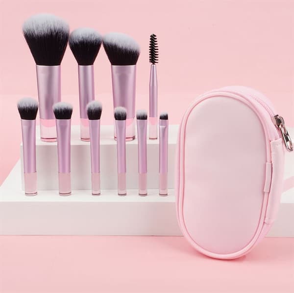 TECHNIQUE PRO PETITE GLOW BRUSH REJSESÆT - ROSA