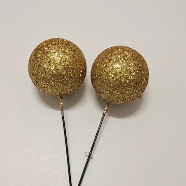 20 stk. Ball Cake Topper Kakepynt ROSA rosa