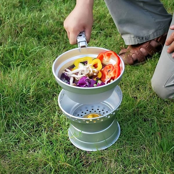 /Hc/ Stormkök / Spritkök - Campingkök - Kök för Camping Silver