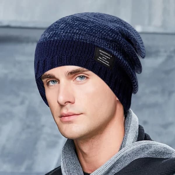 Strikket Hue NAVY BLUE Navy Blue