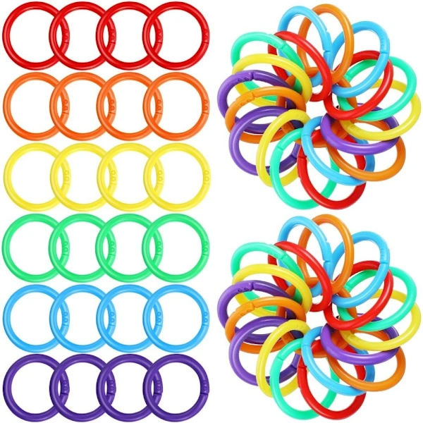 144 stk. Ringbind Ringe Plastik Bogringe