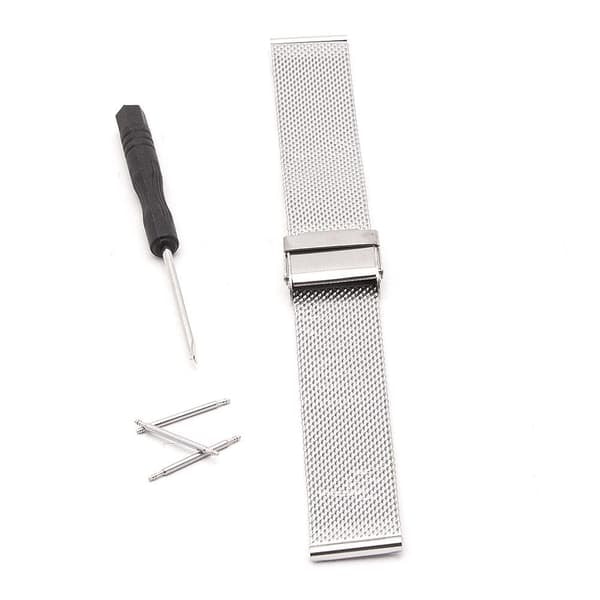 {NT} Kellon ranneke mesh - Musta tai Hopea 18 mm