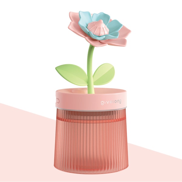 Bordsmini-Luftfuktare, Personlig Liten Luftfuktare Diffusor 260ml Bärbar, Automatisk Avstängning, Färgrik Belysning, Toppfylld Luftfuktare red