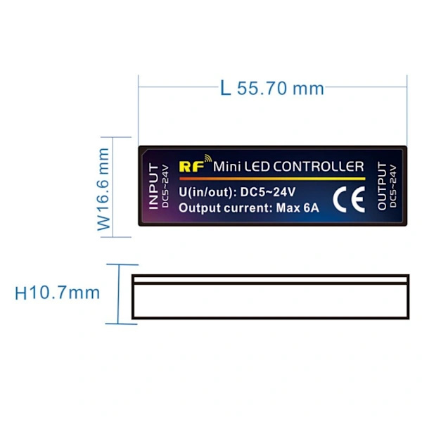 Mini LED Dimmer LED-slingor Enfärgad