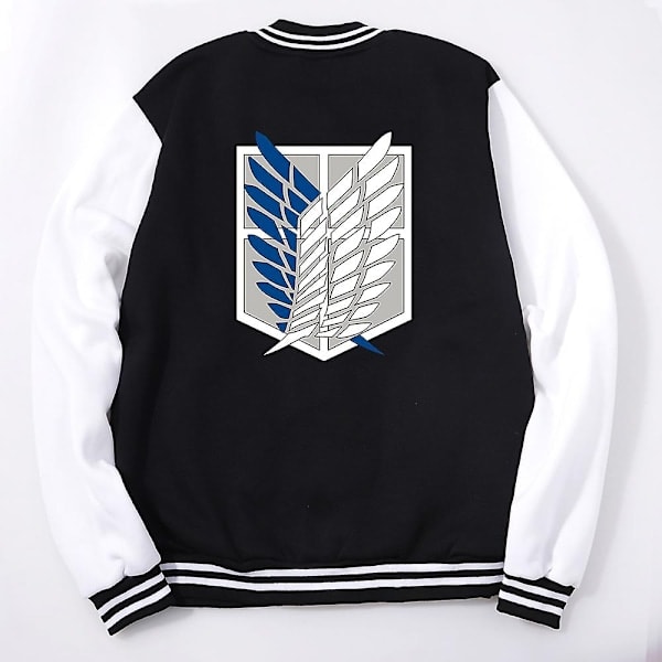 Attack On Titan Basebolluniform Anime Sportkläder för Män Lös Oversize X-5xl Sportkläder Personlighet Fickjacka Manlig 5xL_ NN