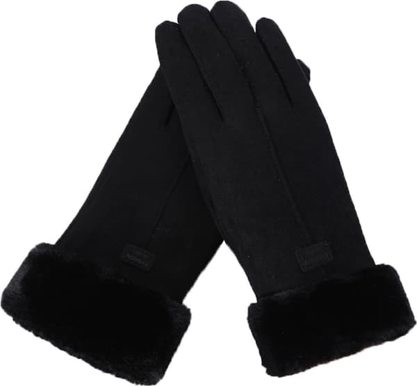 Handskar - Dam - Fleece - Pekskärm - Brun -