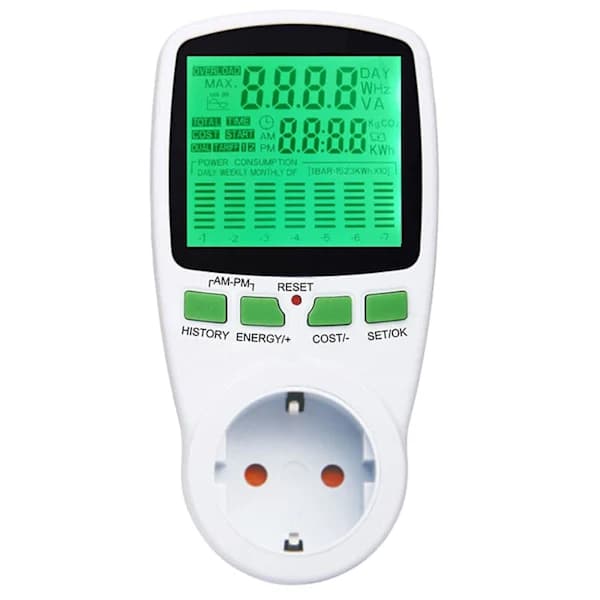 Energimätare Strömmätare Insmatningsmätning Mini-solcellssystemuttag 230V 16A