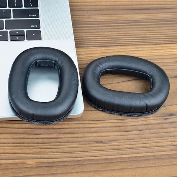 2 stk. Øreputer Erstatningsørepute Headset Øreklokke Svart