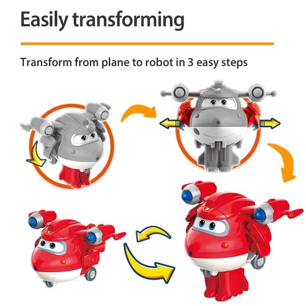 36 Super Wings 2\" Mini Transformerende Fly Robot Action Figurer - Barnegaver og leker
