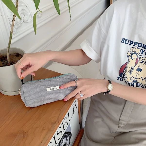 Makeup Håndtaske Organizer Pung GRÅ grå