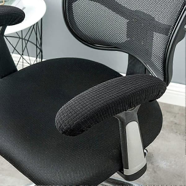 Par Polyester Armlensbeskyttere for Kontorstol - Avtakbare, Elastiske, Vaskbare og Vanntette - Svart