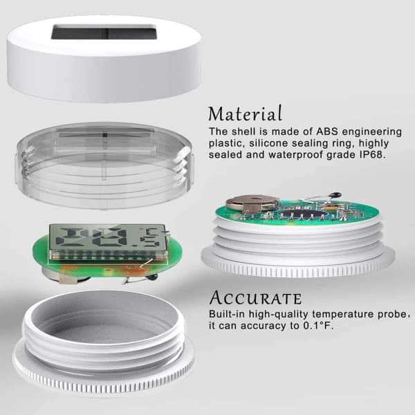 [NT] Akvarium Termometer Digital LCD Vatten Terrarium Temperaturmätare För Akvarium
